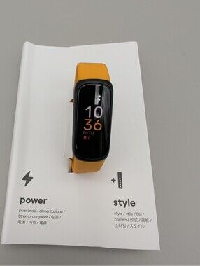 Fitbit Inspire 3 Fitness Tracker with Yellow Band